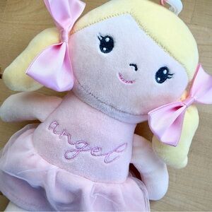 Carried Away Ballerina Plush Doll Blonde Pigtails Pink Tutu “Angel” CGA35051-I